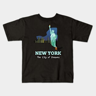 New York Statue Of Liberty Kids T-Shirt